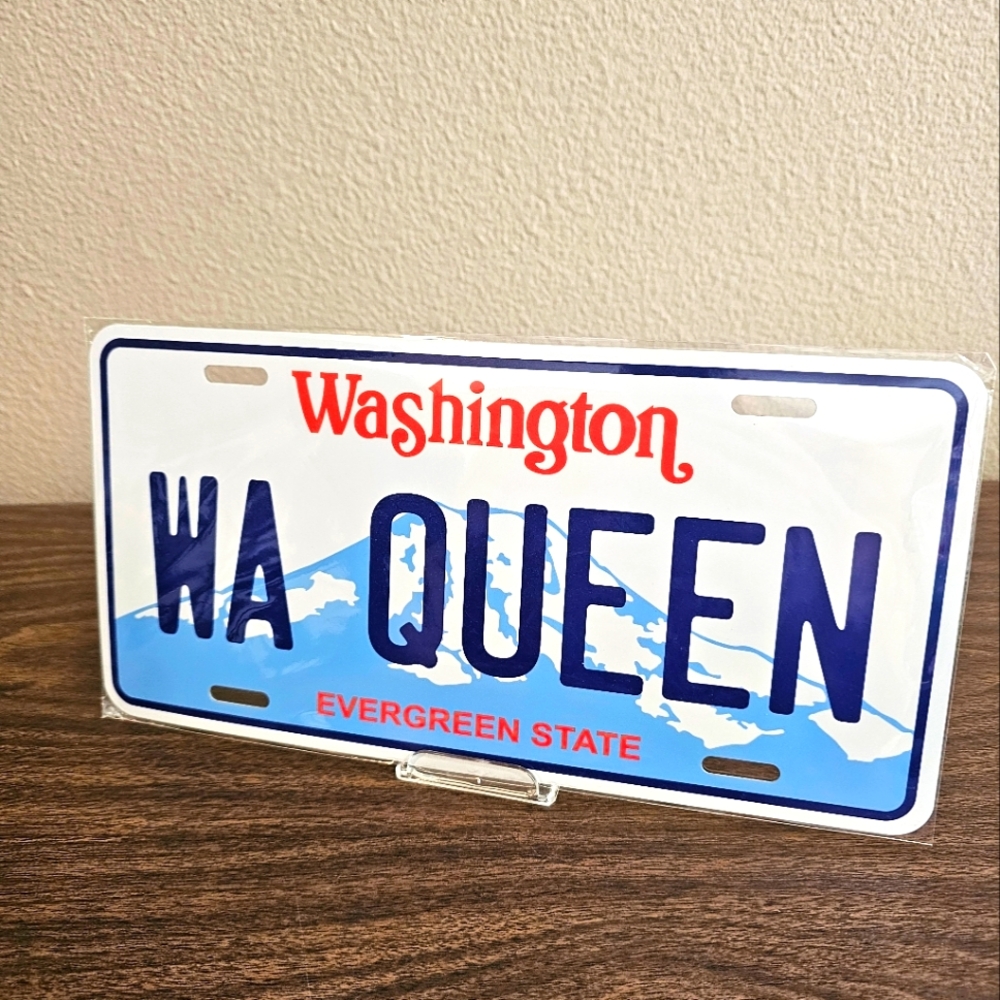 Novelty "WA Queen" License Plate
